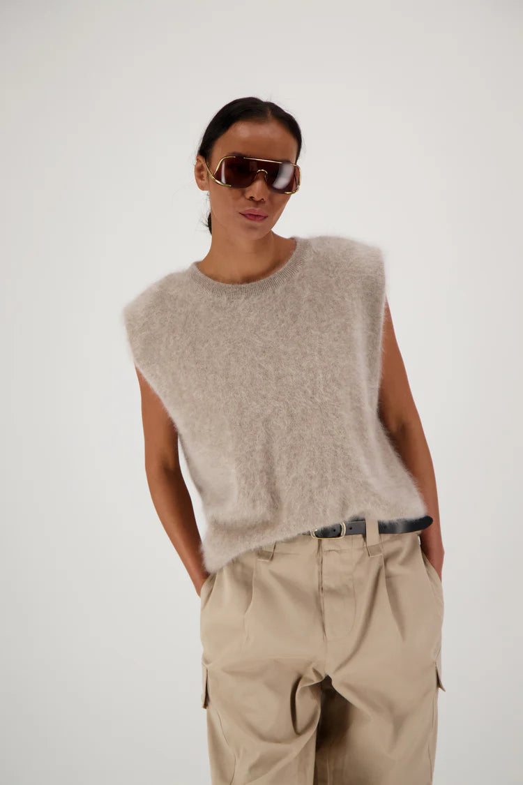 Mona Brushed Cashmere | Sand