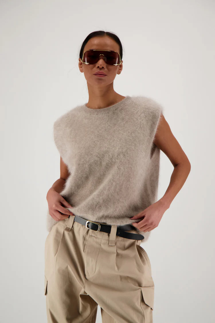 Mona Brushed Cashmere | Sand