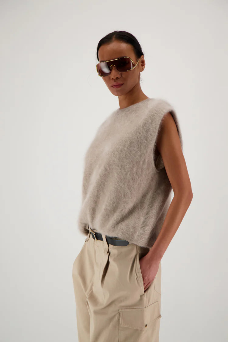 Mona Brushed Cashmere | Sand