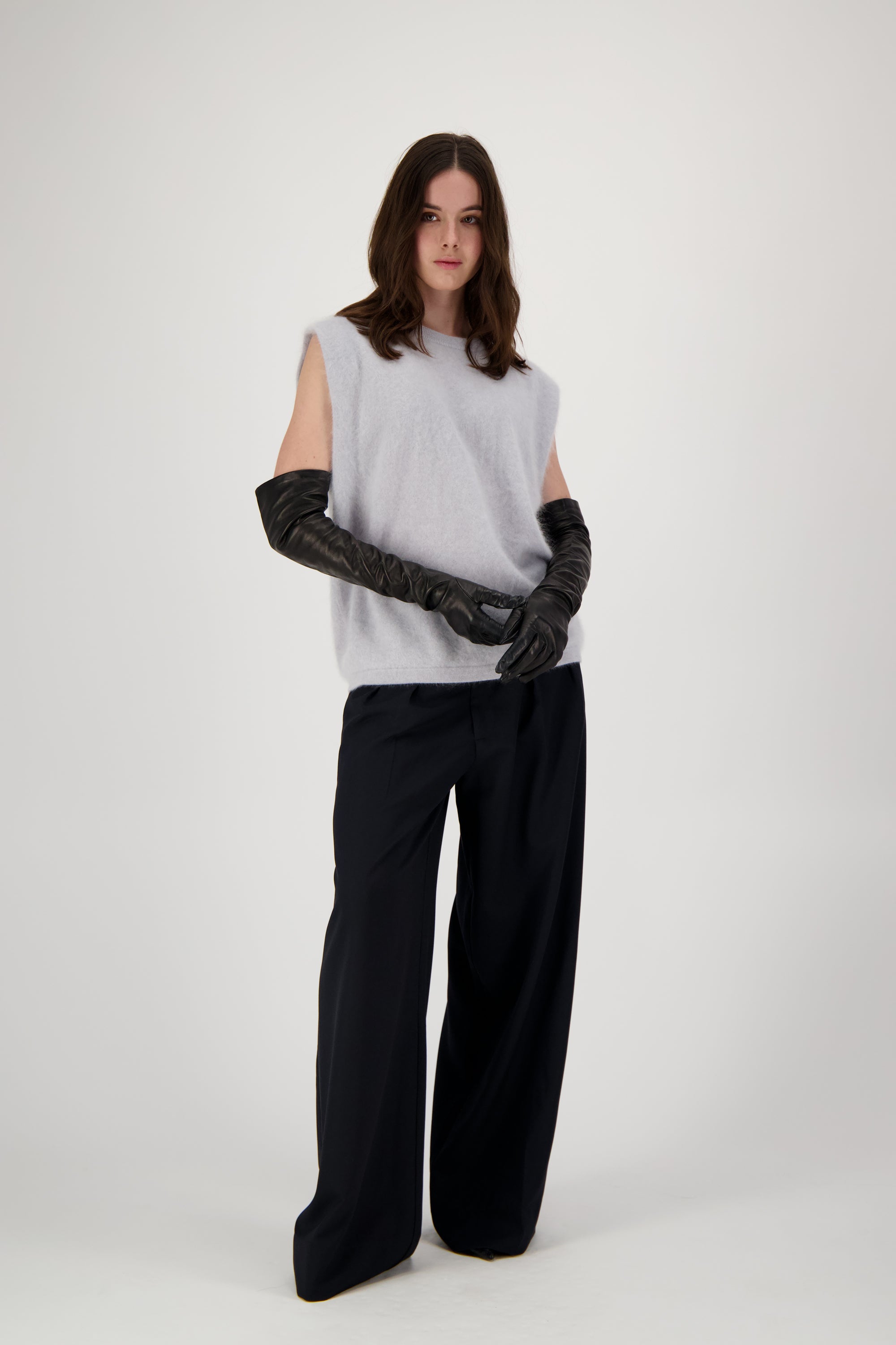 Mona Brushed Cashmere | Silver