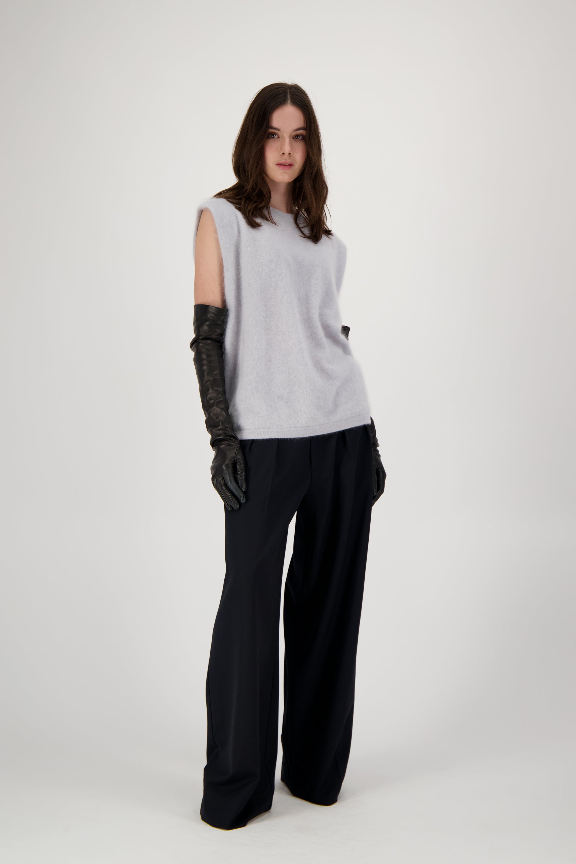 Mona Brushed Cashmere | Silver