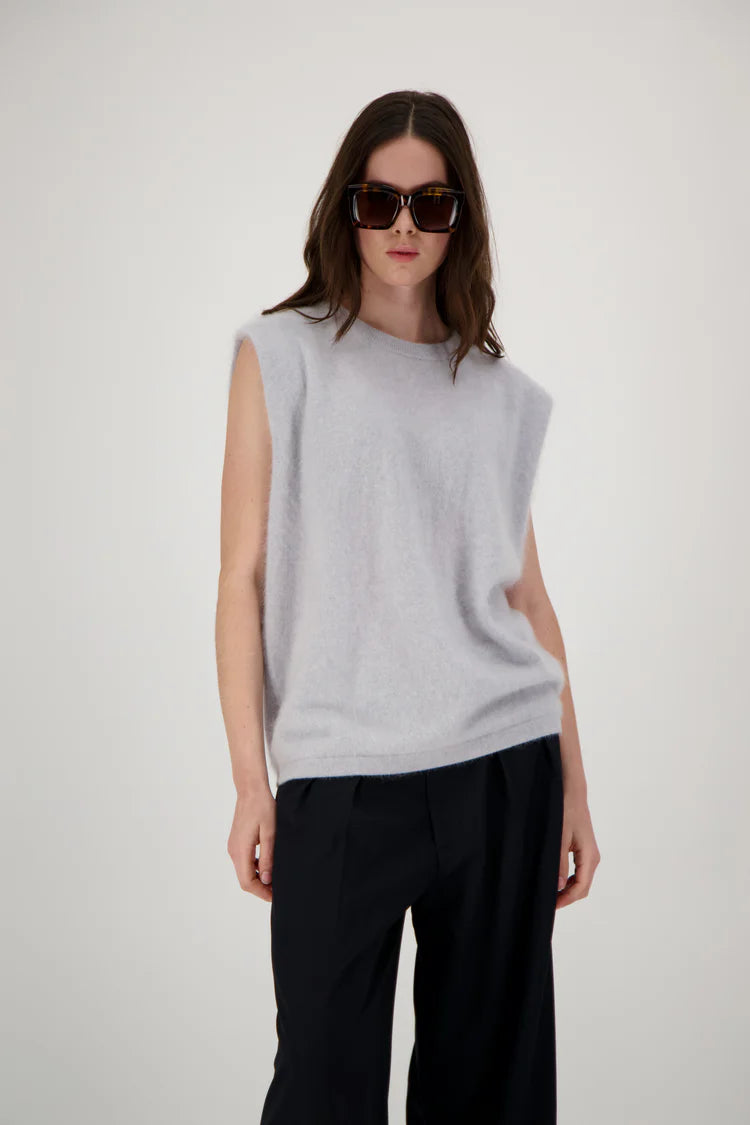 Mona Brushed Cashmere | Silver