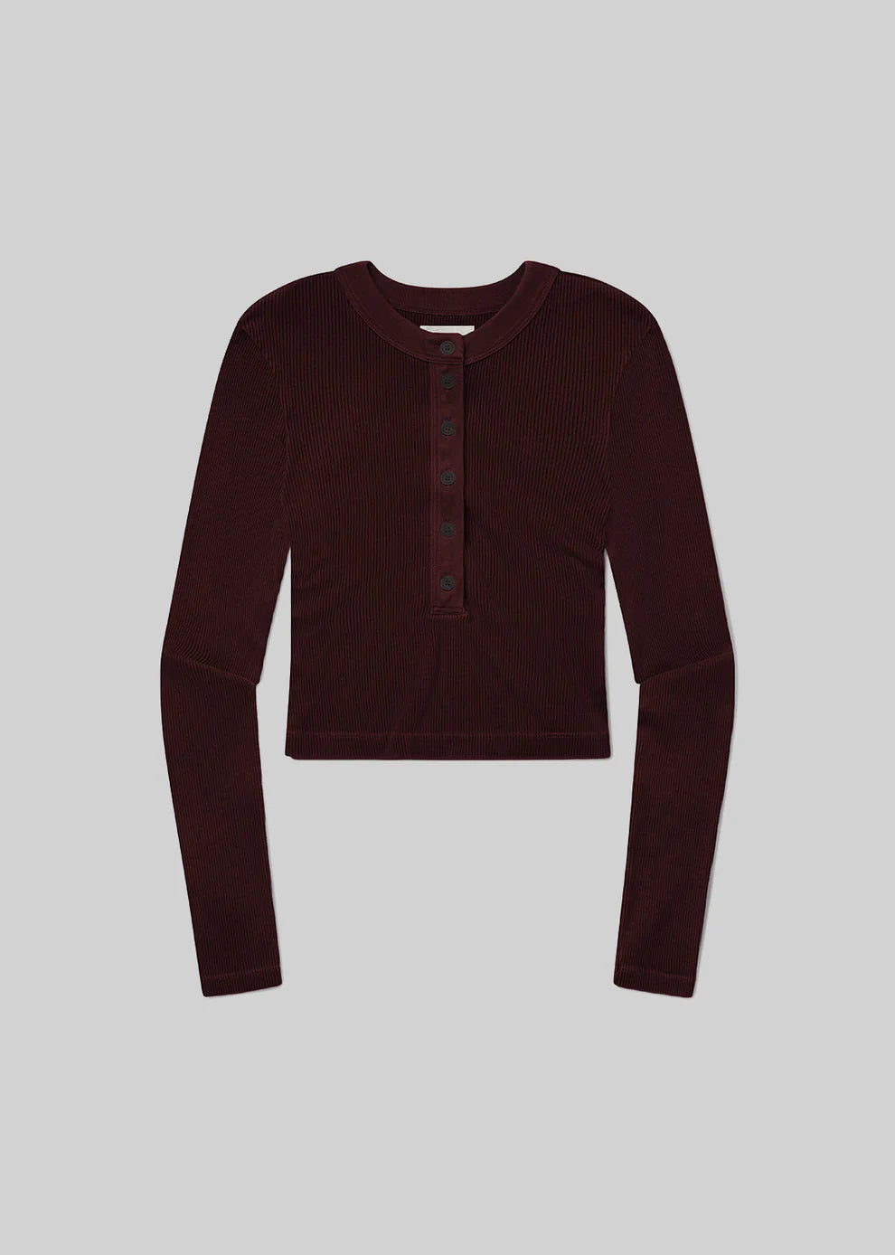 Varra Henley Top - Mahogany