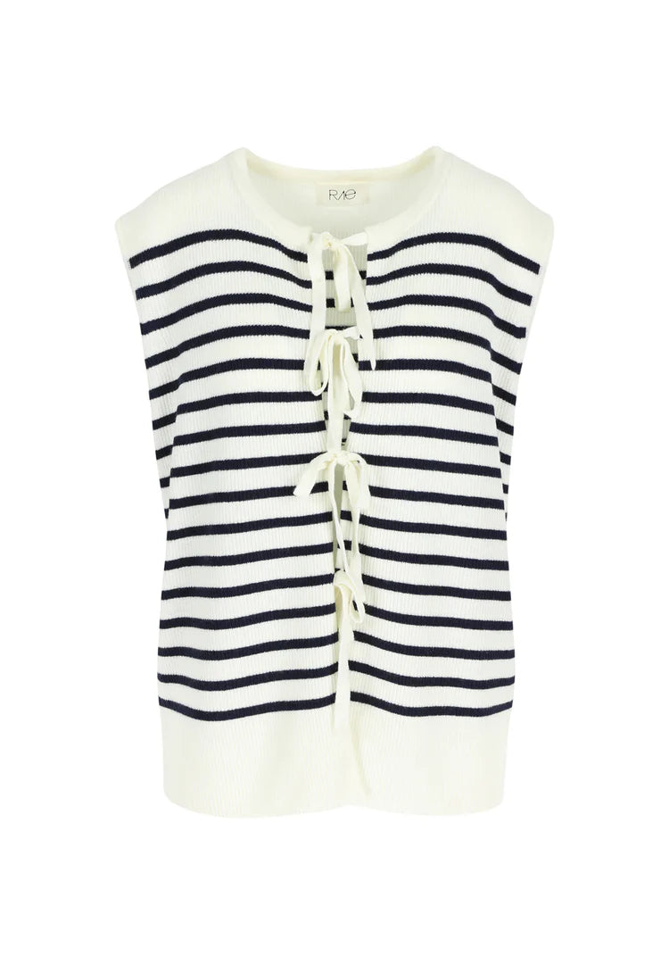 Bonnie Top Indigo Stripe