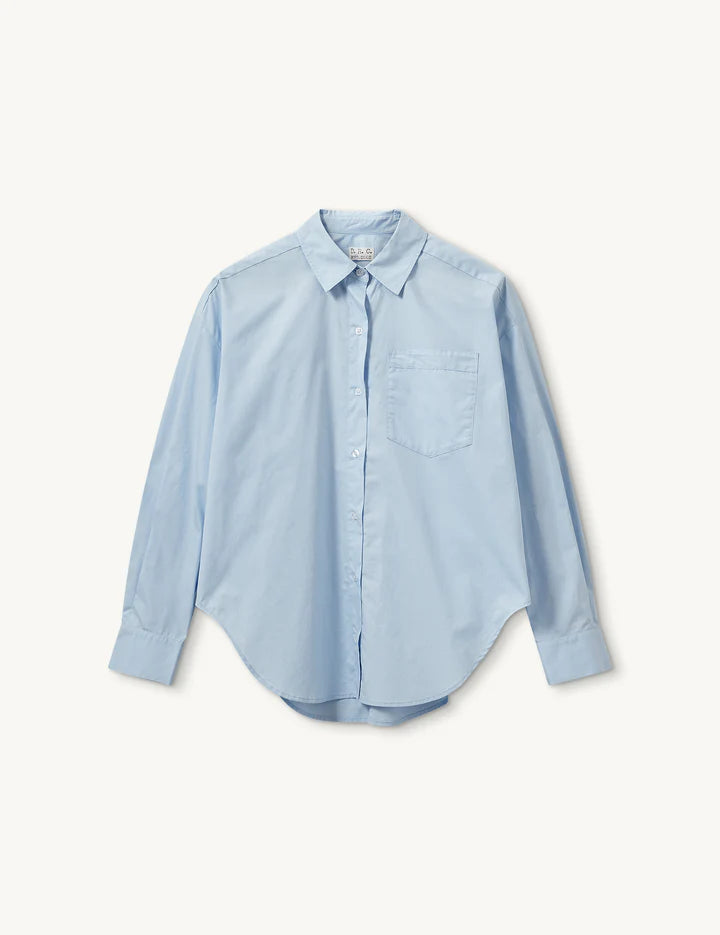 Claire Oversized Shirt - Light Blue