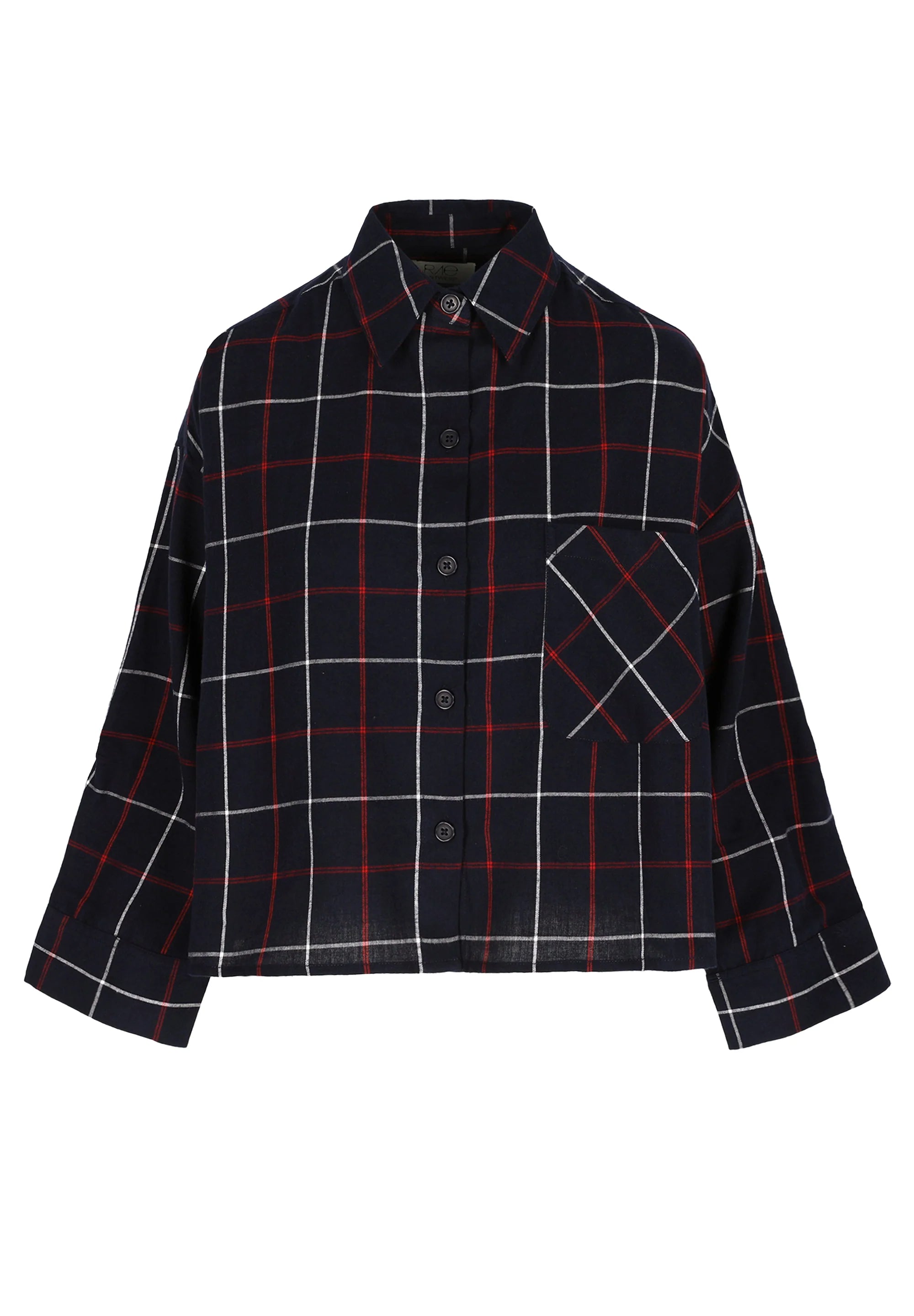 Nikki Shirt Navy/Red Check