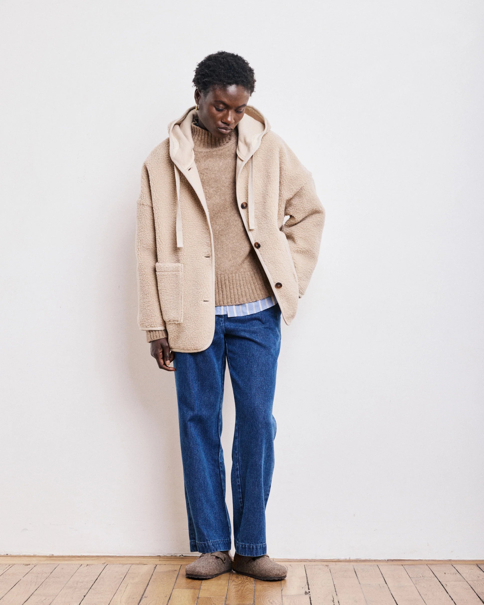 Visalia Teddy Coat Beige