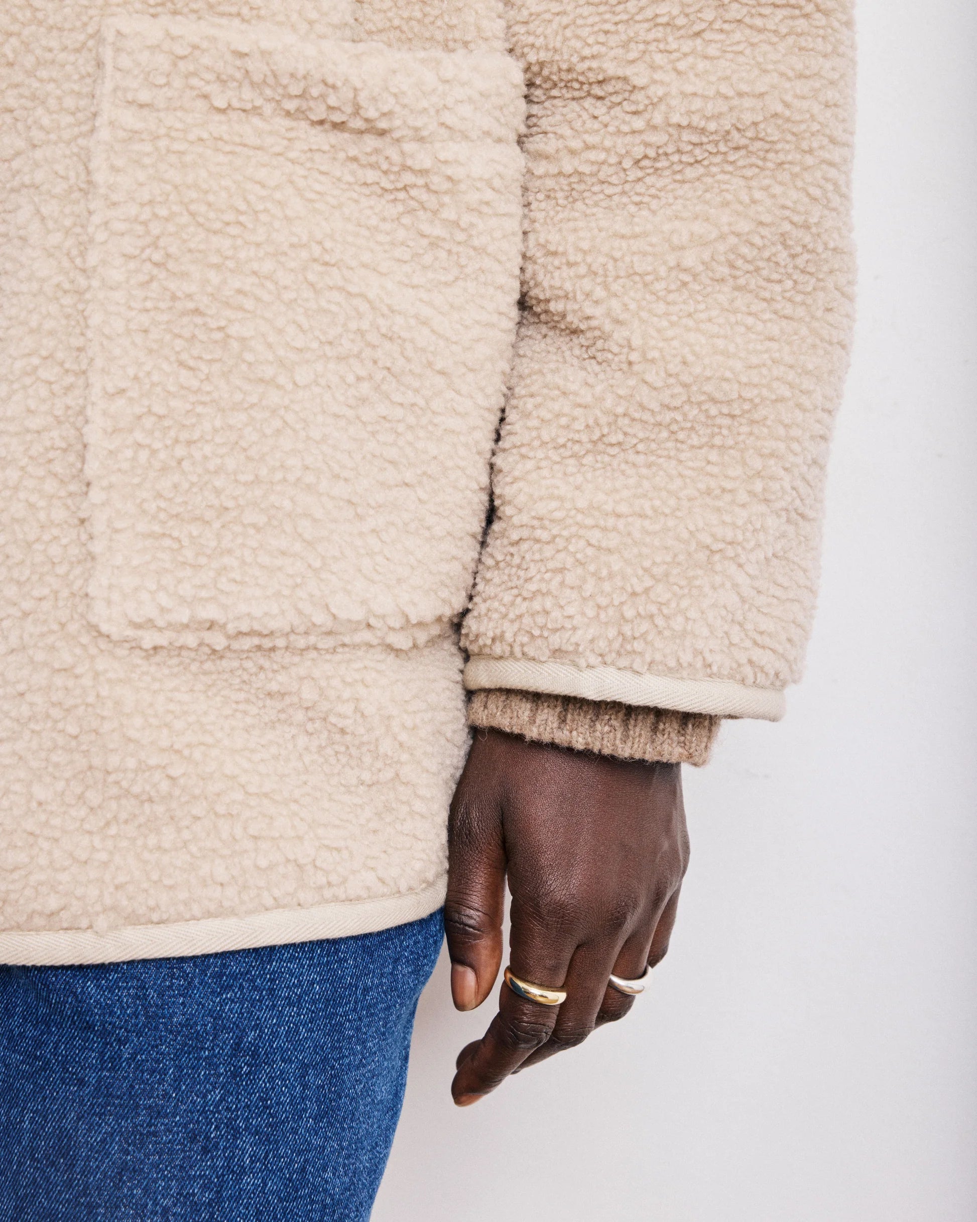 Visalia Teddy Coat Beige