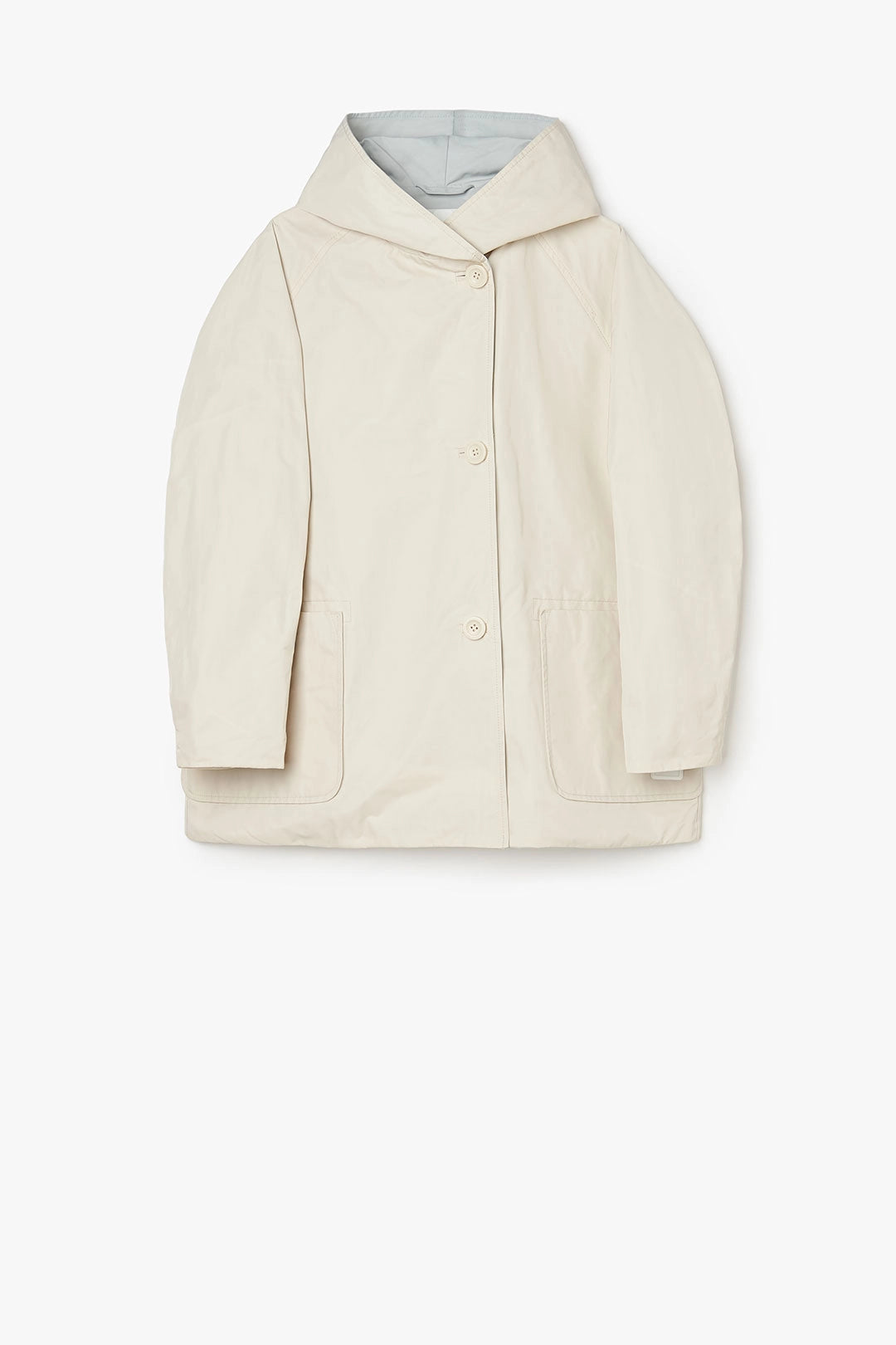 OOF 9411 Reversible Raincoat - Cream/Grey