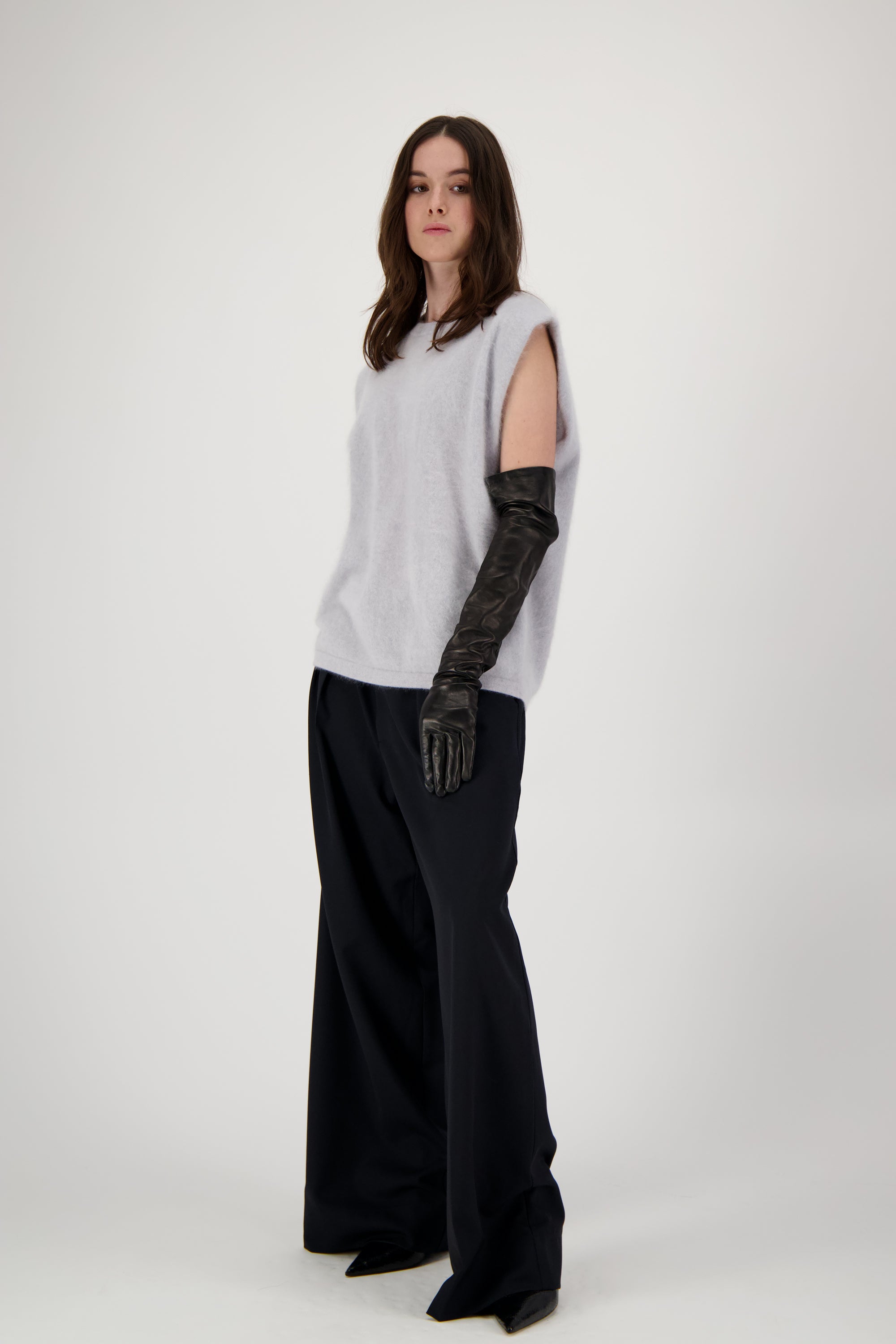 Mona Brushed Cashmere | Silver