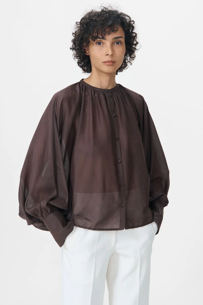 Allona Blouse Chestnut