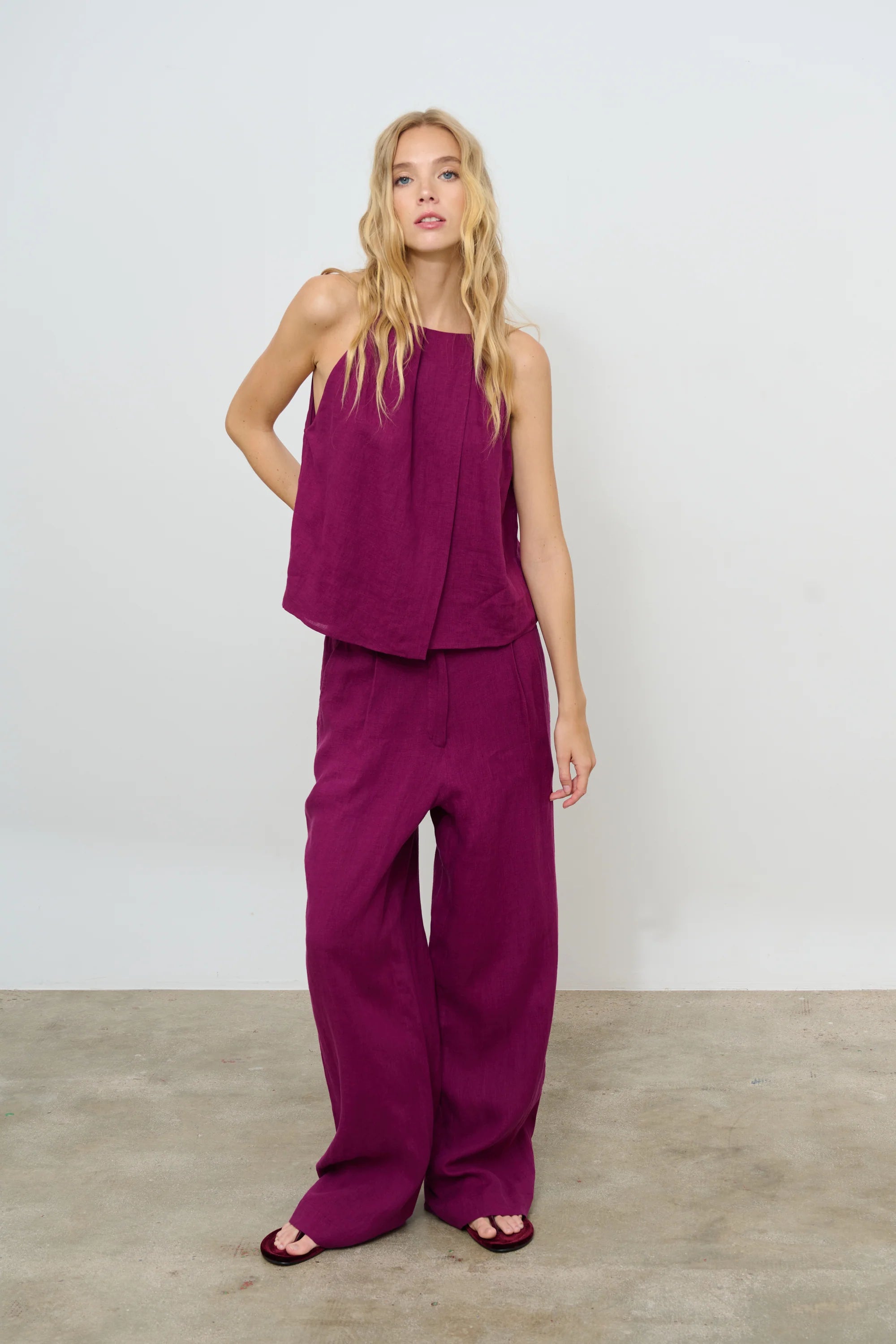 Allegra Top Burgundy