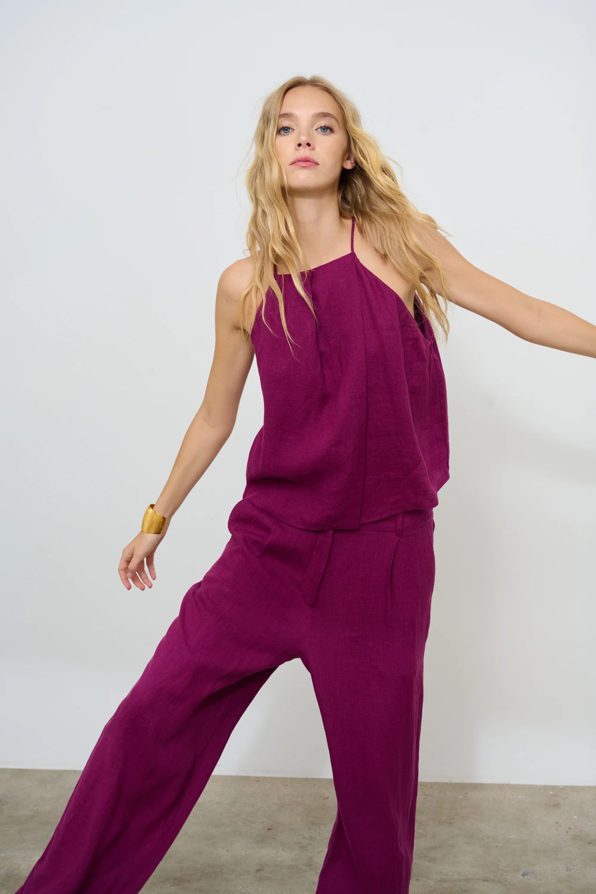 Allegra Top Burgundy