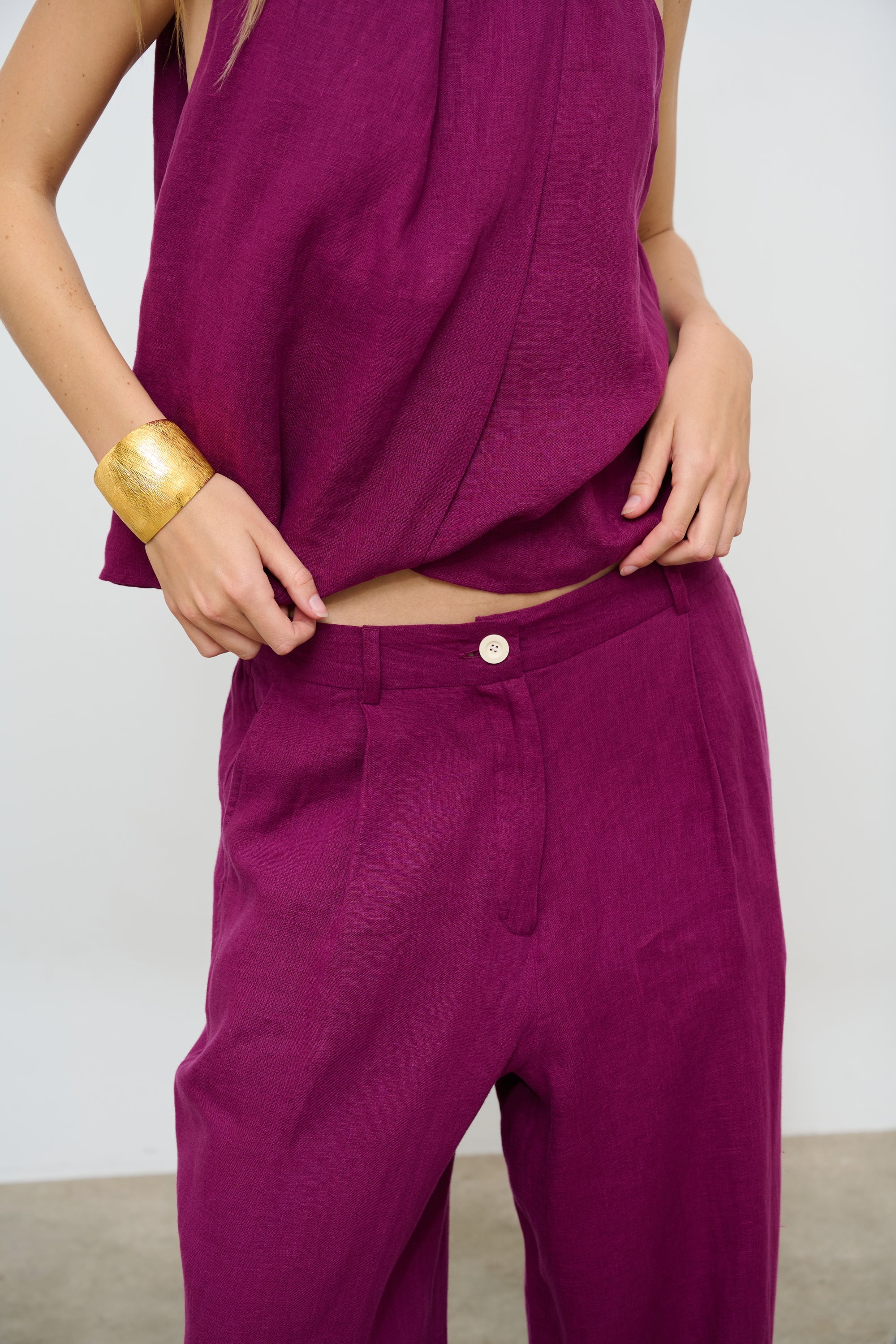 Romy Pants Burgundy