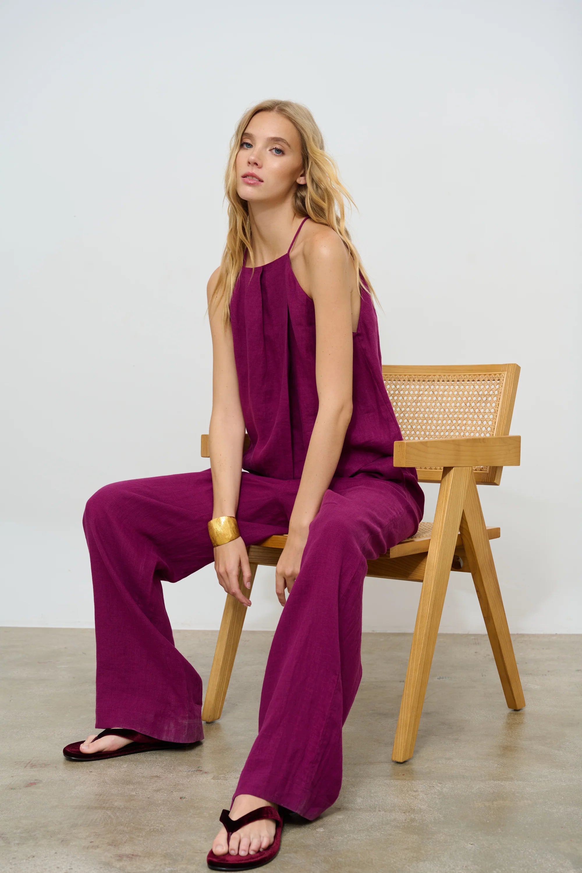 Allegra Top Burgundy