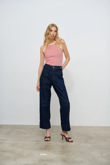 Odelia Tanktop Red Stripe