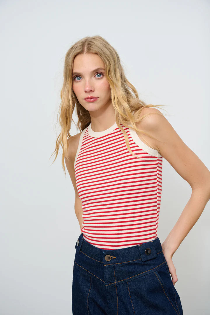 Odelia Tanktop Red Stripe