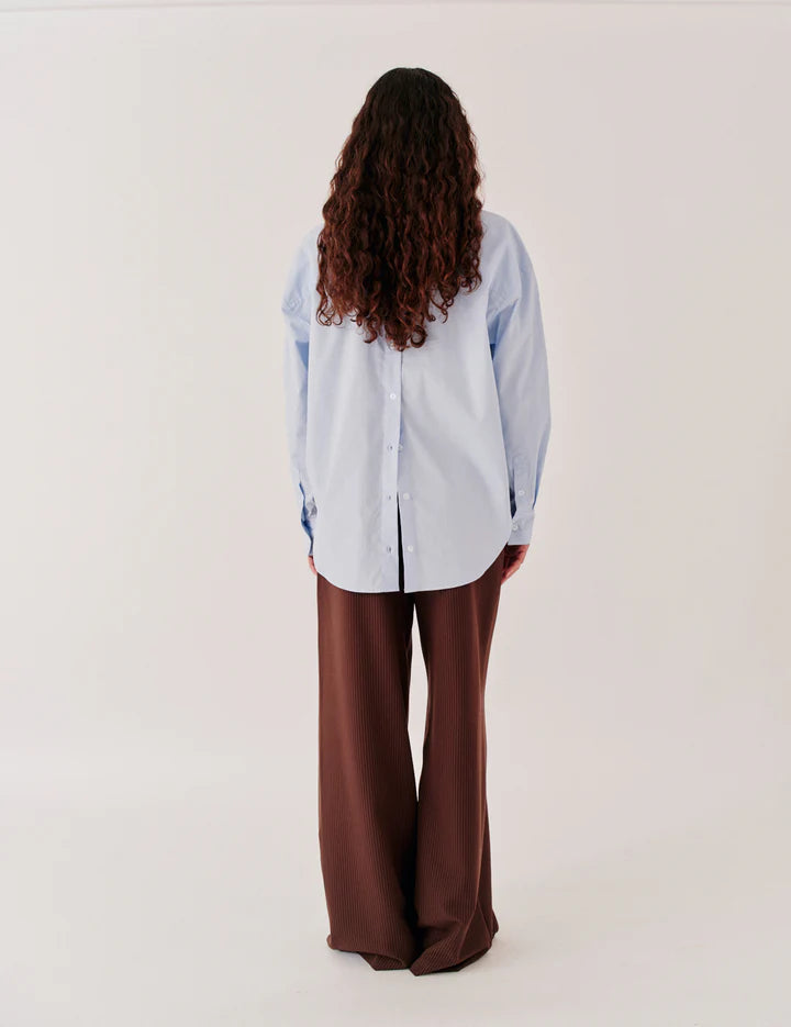 Claire Oversized Shirt - Light Blue