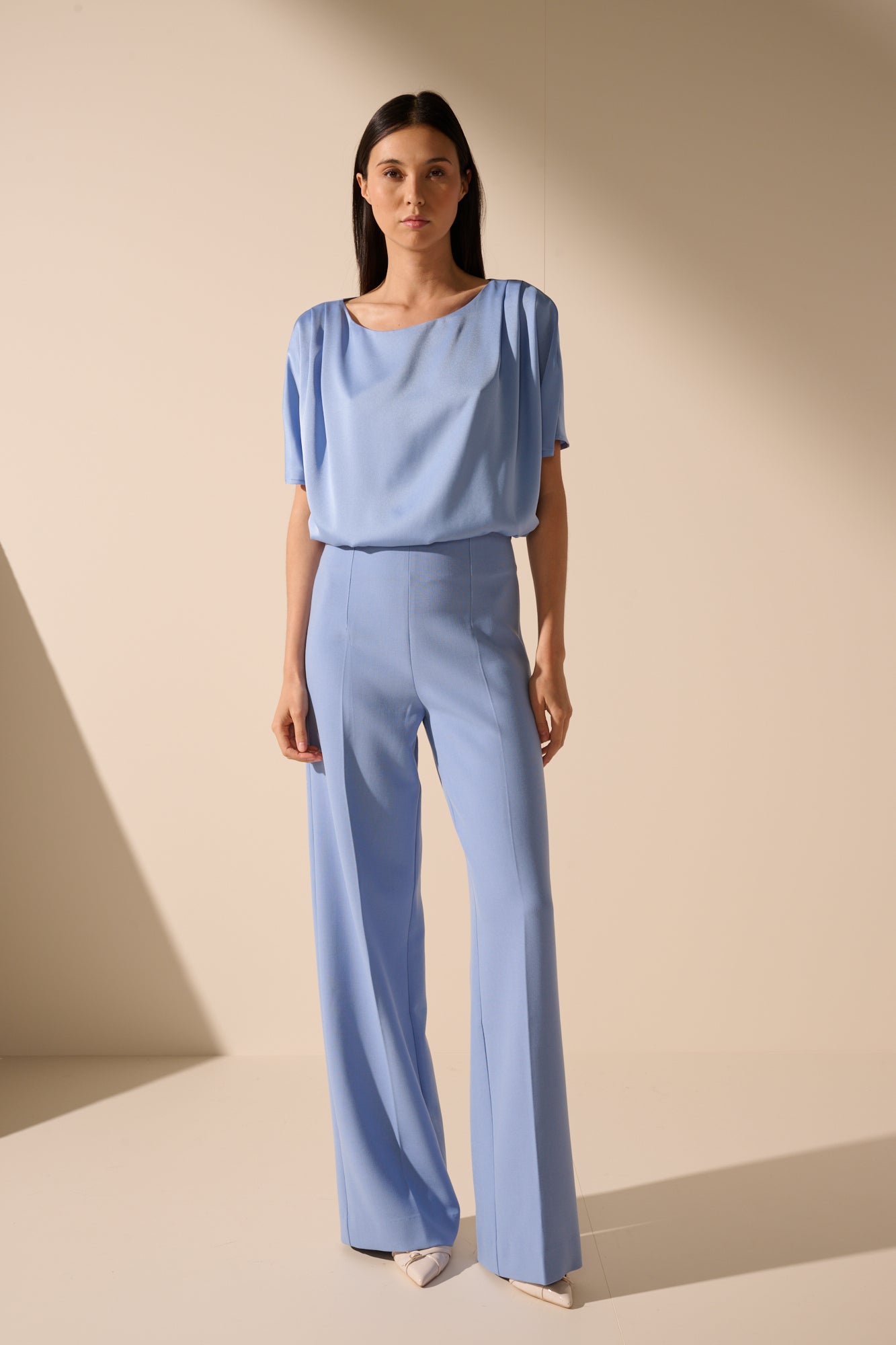 Amber Trousers Sky Blue