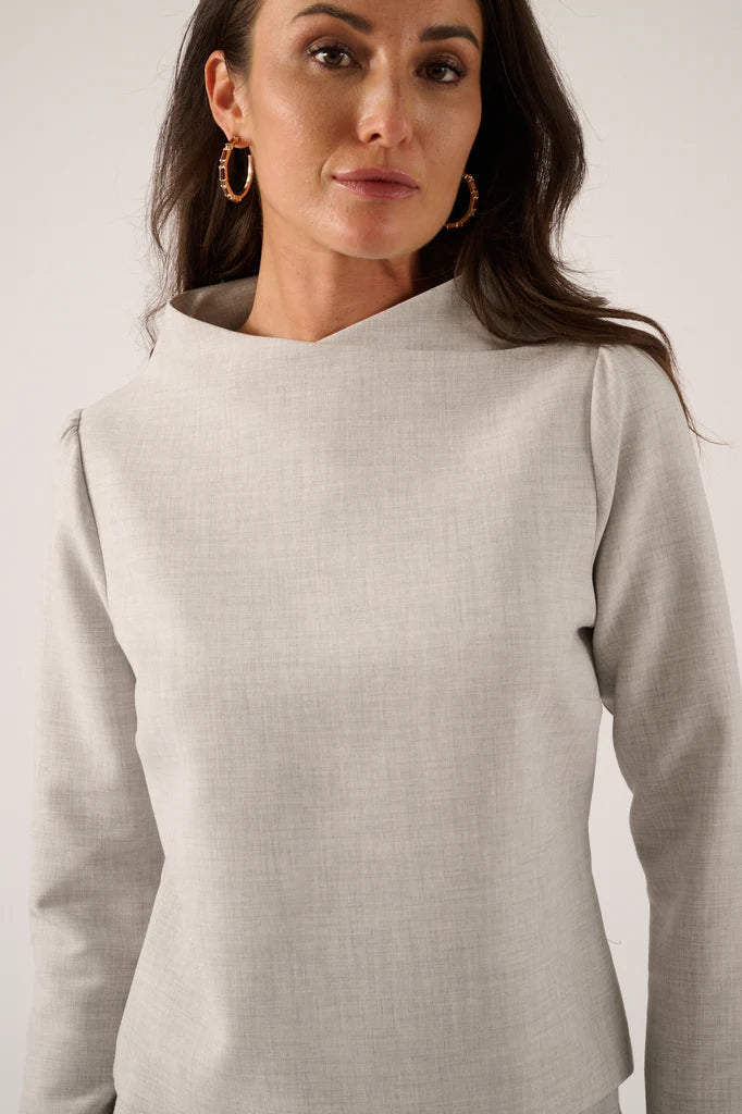 Maxine Top Mist Grey