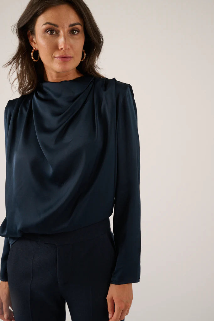 Tullah Blouse Midnight Blue