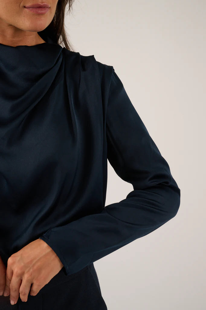 Tullah Blouse Midnight Blue