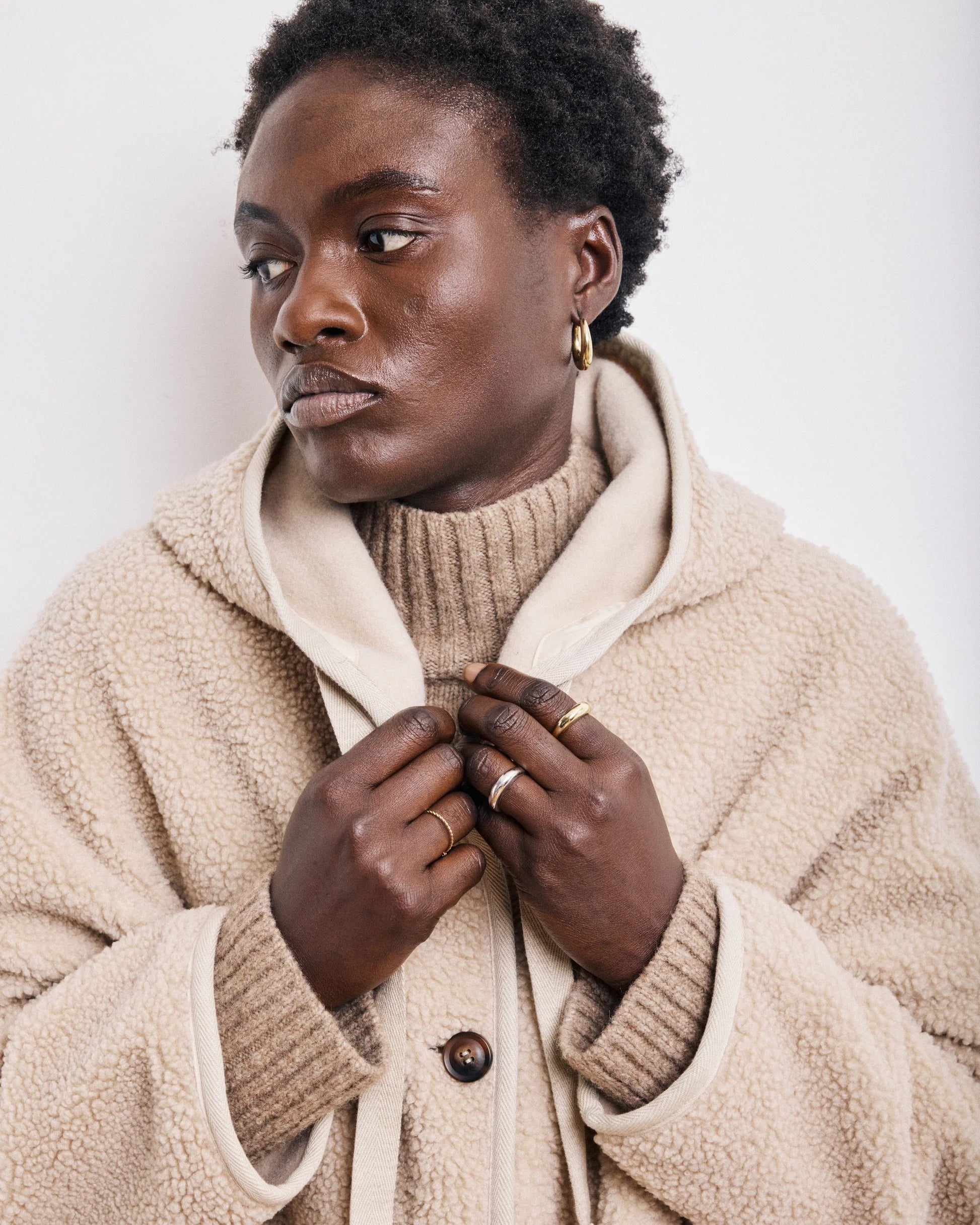 Visalia Teddy Coat Beige